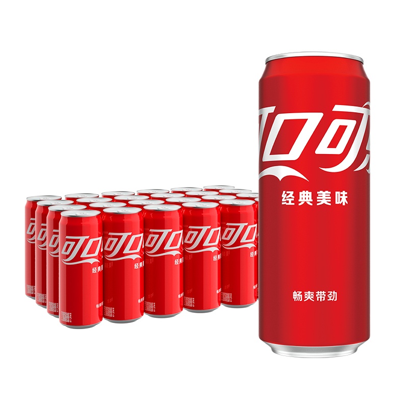 可口可乐碳酸饮料经典摩登罐330ml*24罐