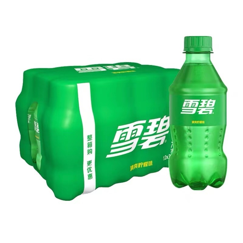 可口可乐雪碧300ml*12瓶柠檬味汽水碳酸饮料